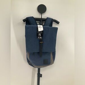 PX Mens Lincoln Two Tone Canvas Backpack Blue One Size